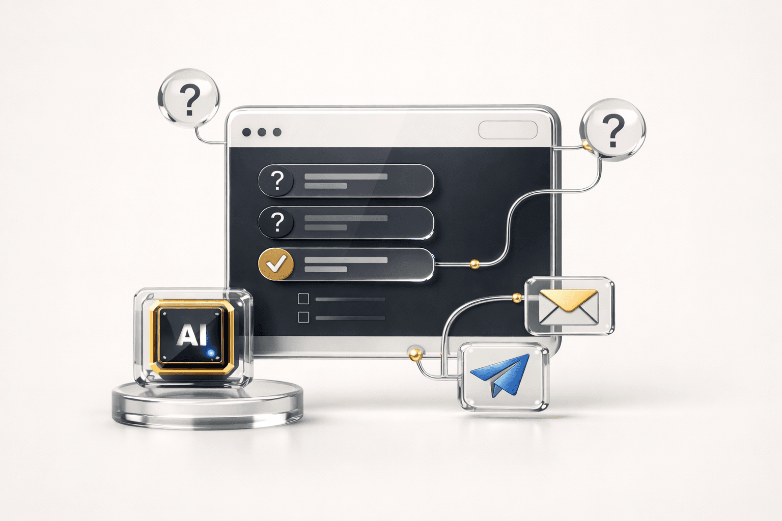 AI widget: website lead qualification