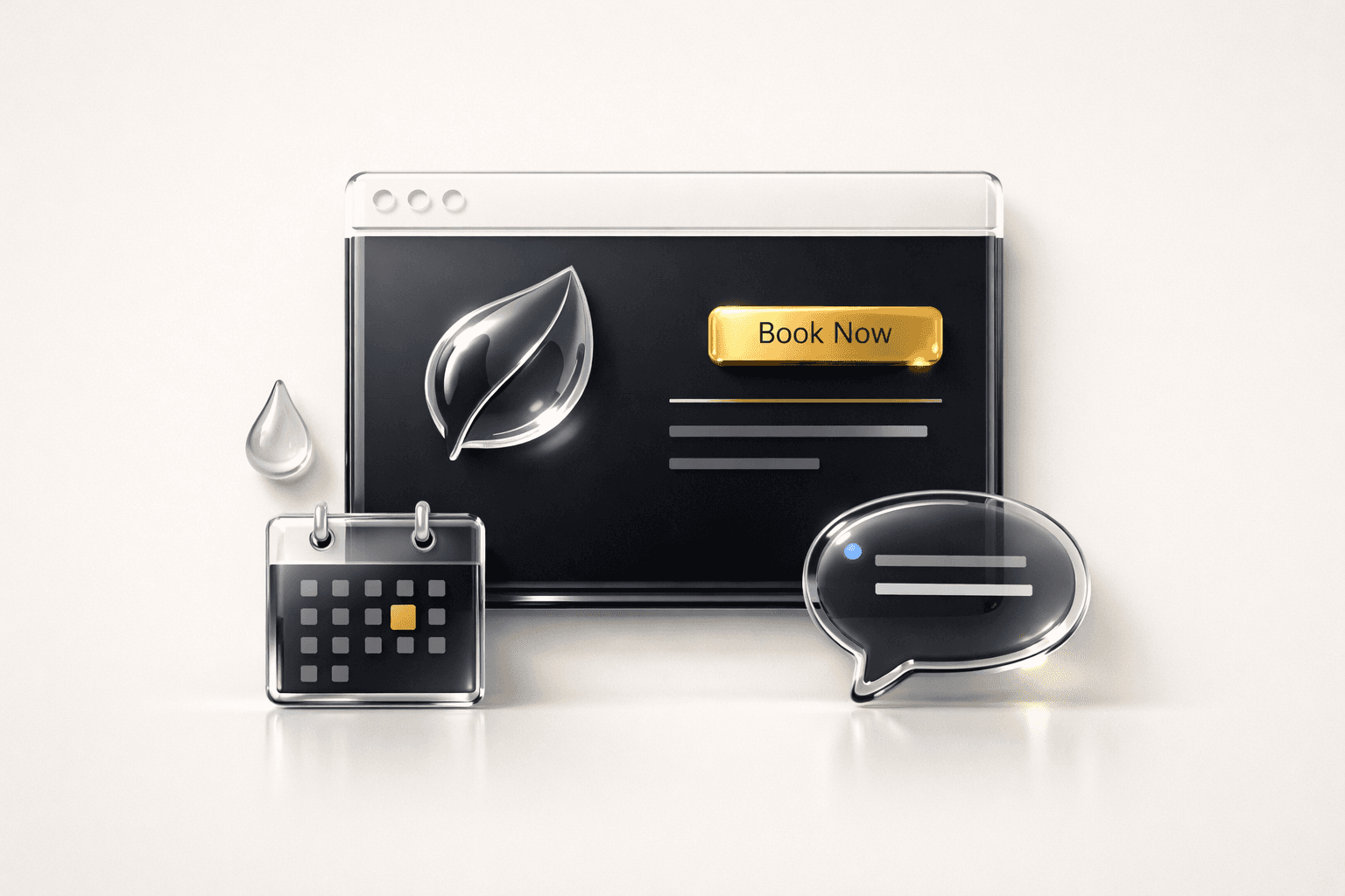 Beauty salon website + quick booking